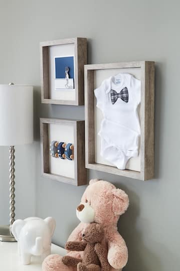 Gray Belmont Shadow Box By Studio Decor